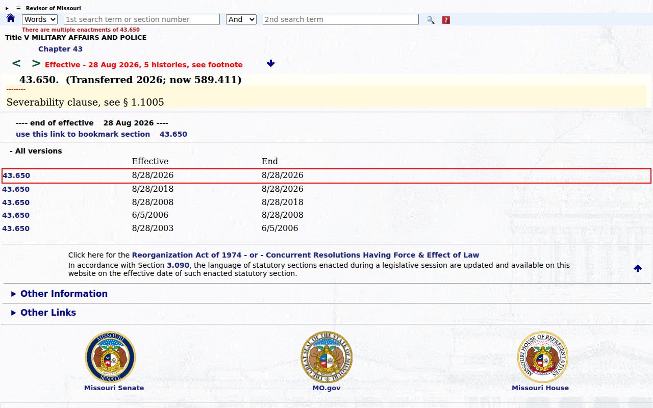 Barton County sex offender check under the MSHP public website law
