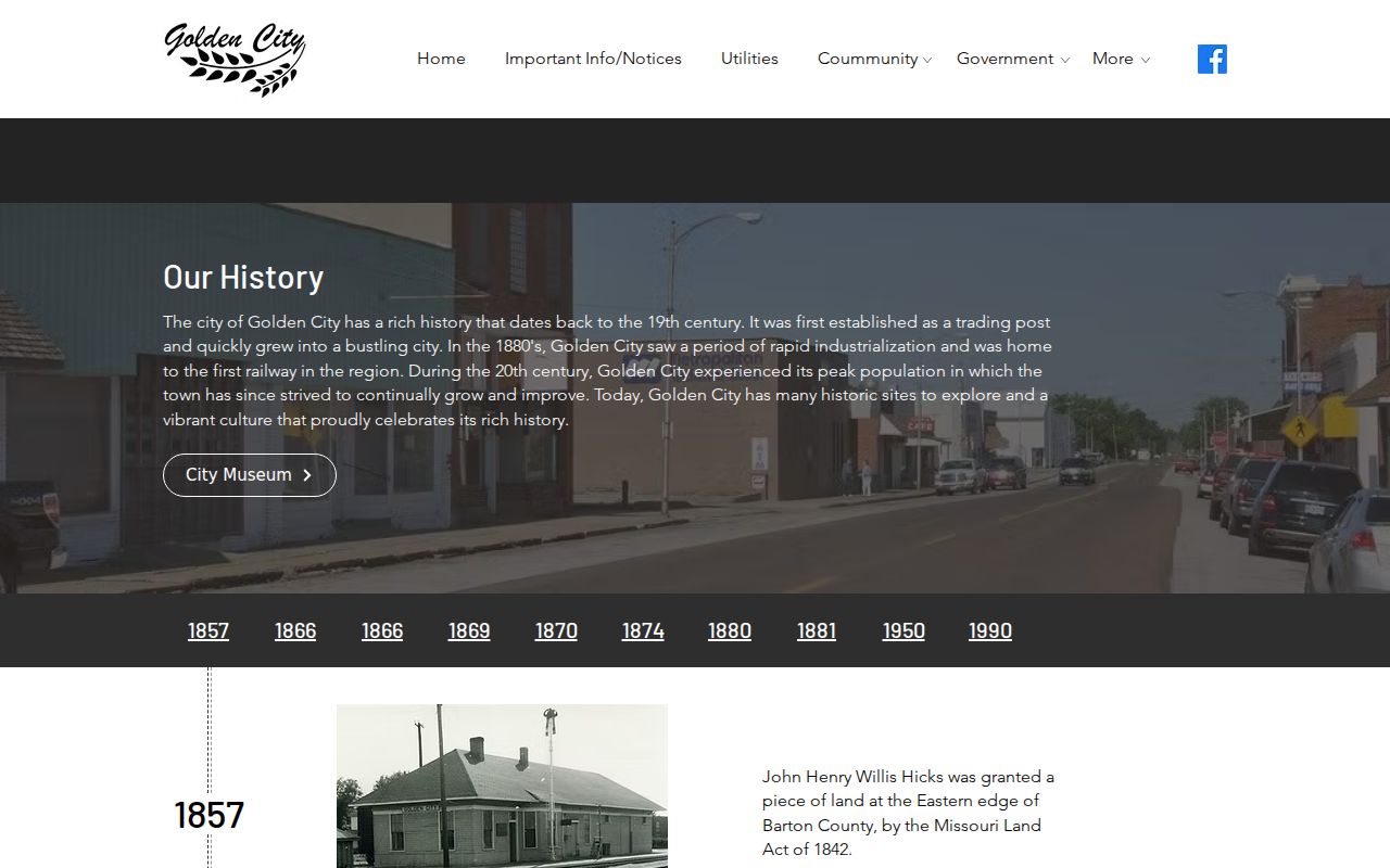 Golden City history records and criminal record context in Barton County